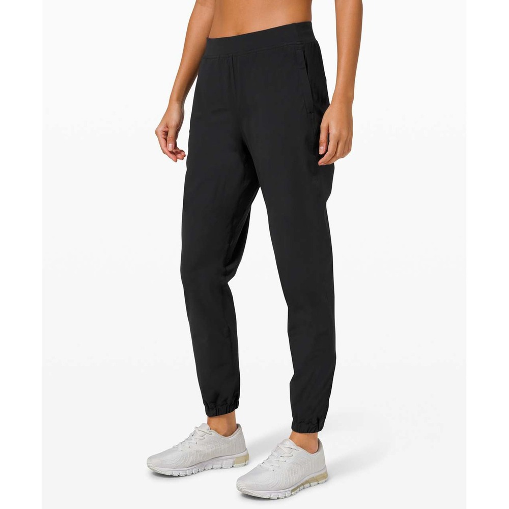 Lululemon Black Adaptive State High Rise Jogger Zip Ankle Size 10